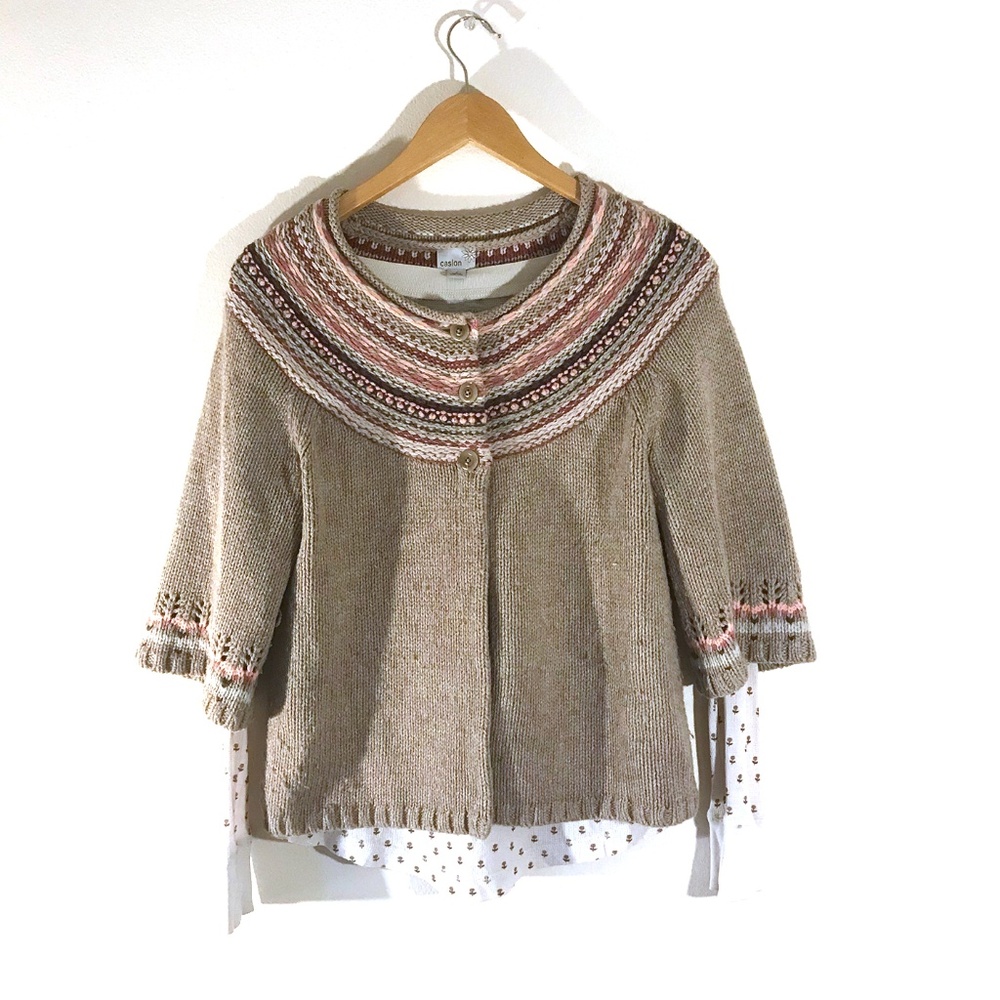 Caslon thermal+sweater set